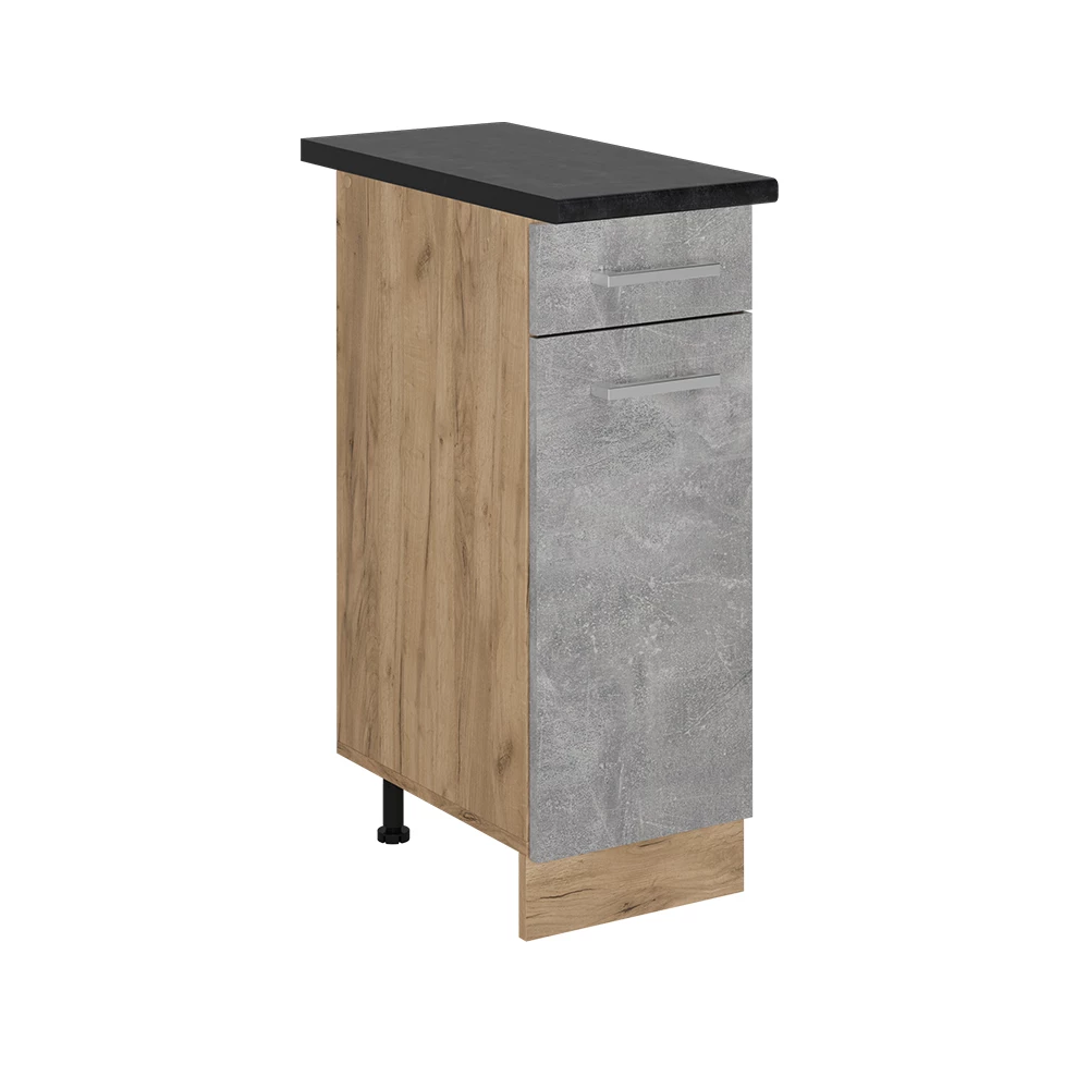 Keukenonderkast in Beton on white background