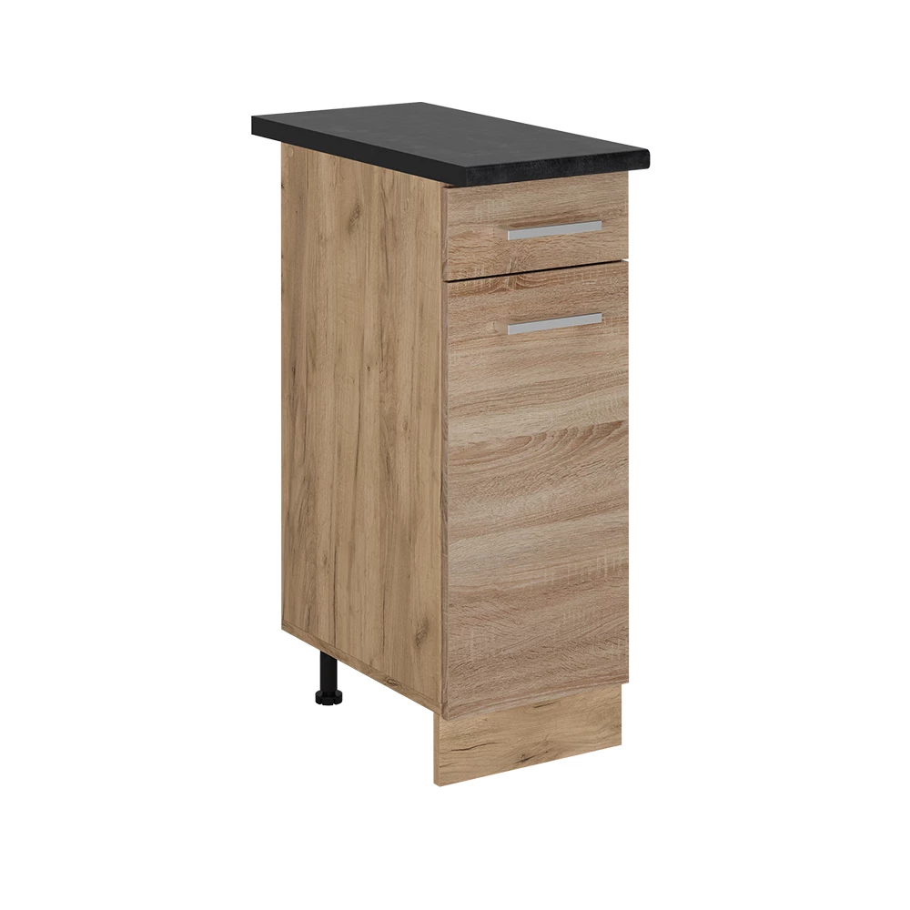 Mobiletto base per cucina in Sonoma on white background