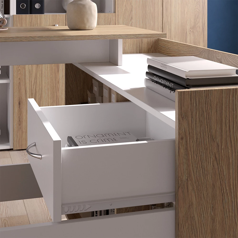 Close-up of Hoekbureau in Sonoma, showing texture/details