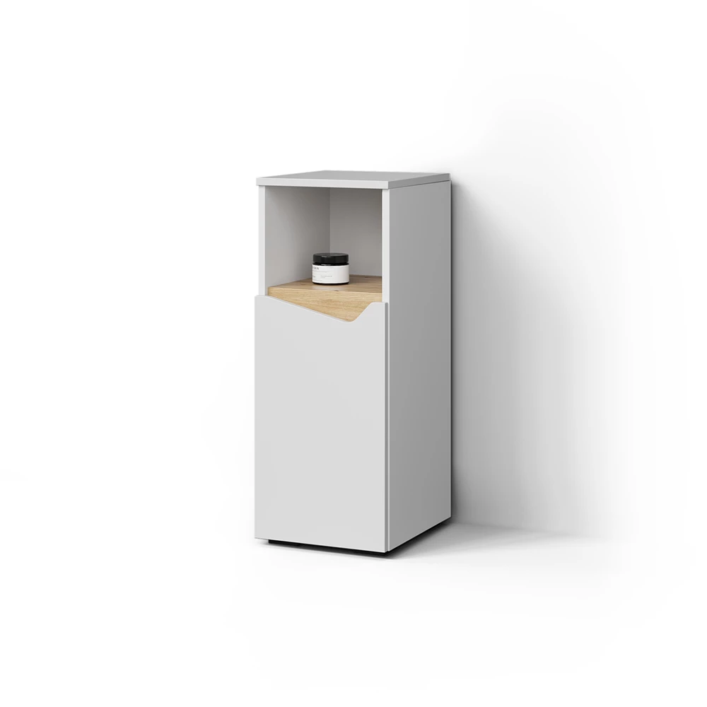 Midischrank in Weiß auf weißem Hintergrund