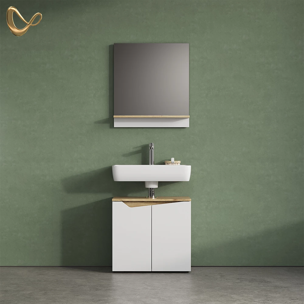 Badmöbel-Set Timavo Weiß 2-teilig livinity®