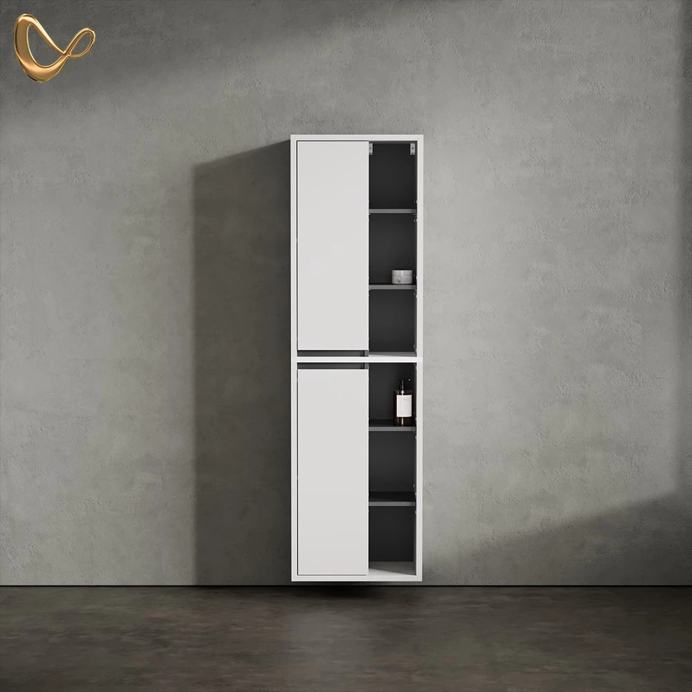 Badschrank Vomano Weiß 50 x 170 cm livinity®