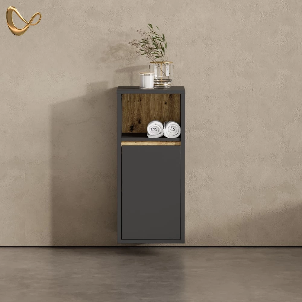 Midischrank Vomano Anthrazit 38 x 80 cm livinity®