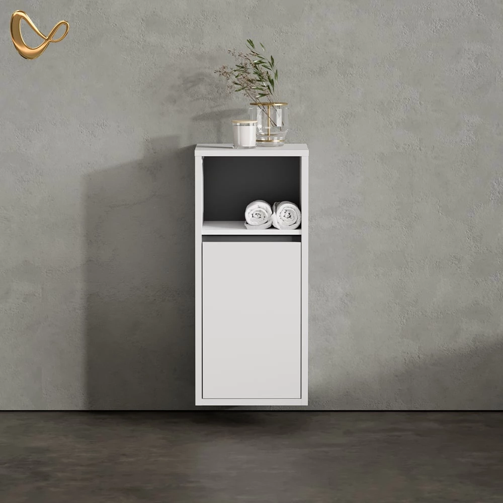 Midischrank Vomano Weiß 38 x 80 cm livinity®