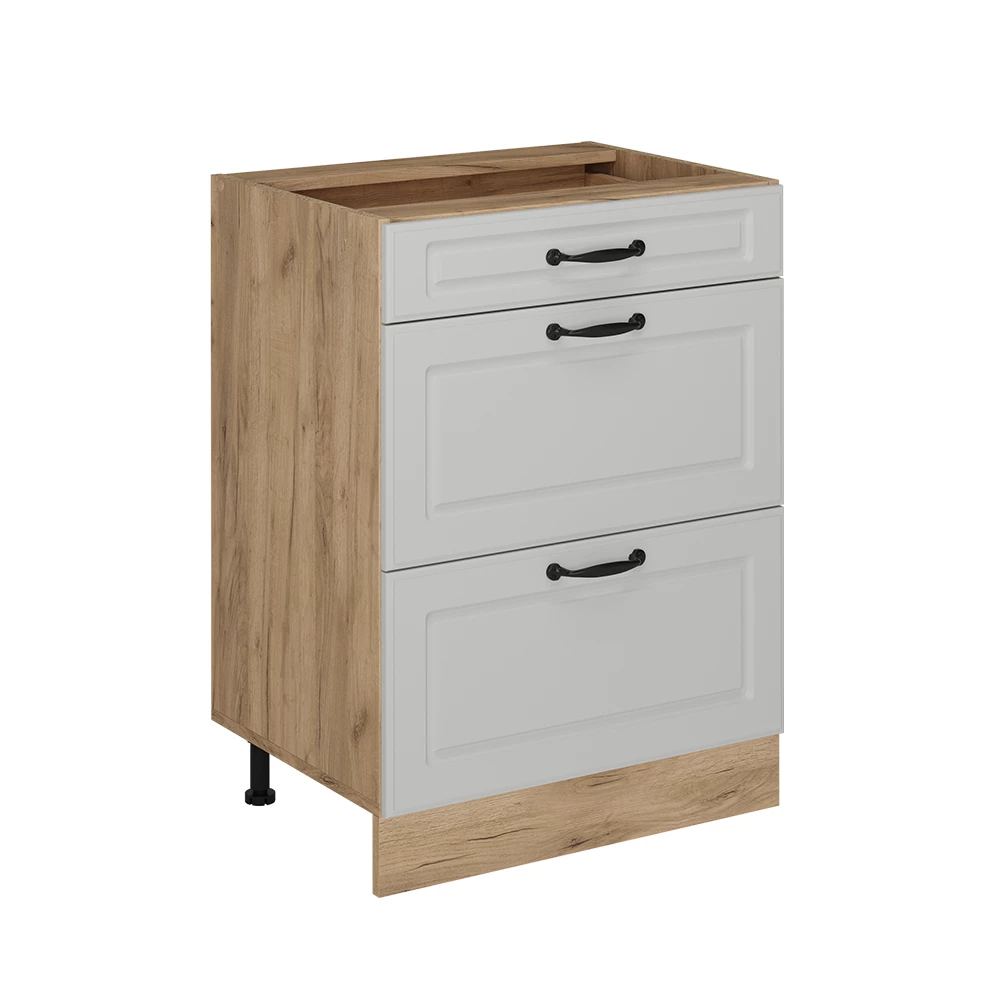 Keukenonderkast in Wit Landhuis on white background