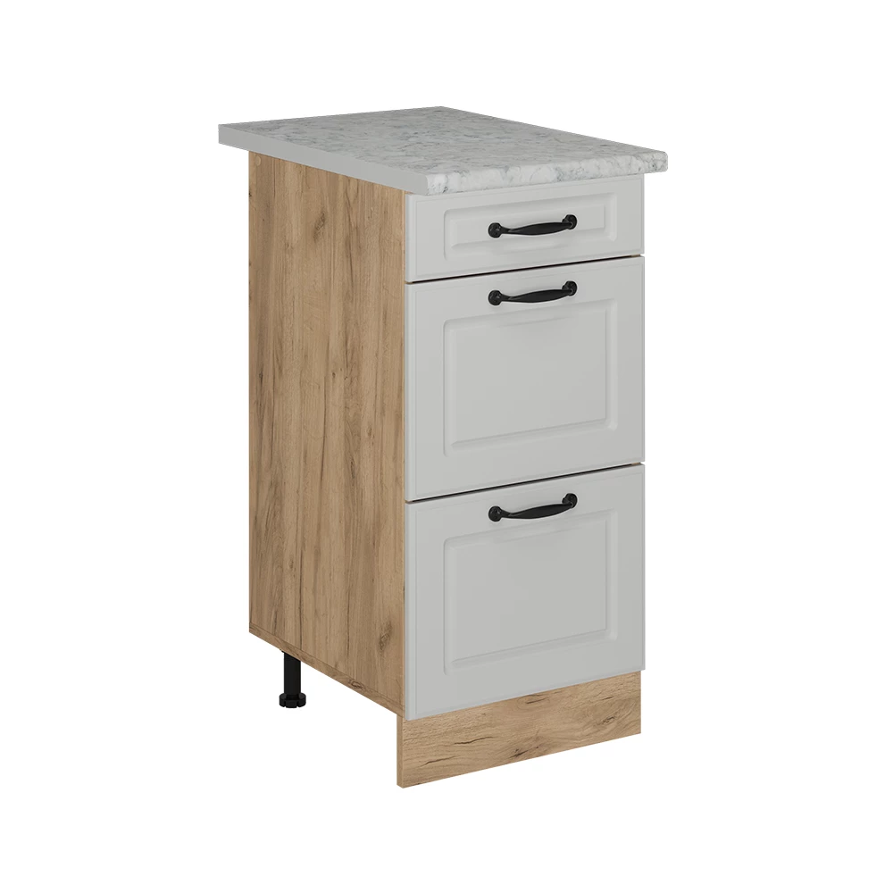 Keukenonderkast in Wit Landhuis on white background