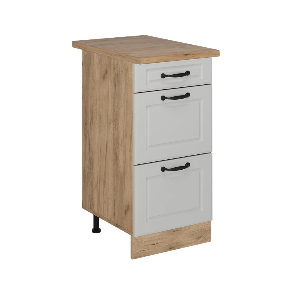Keukenonderkast in Wit Landhuis on white background