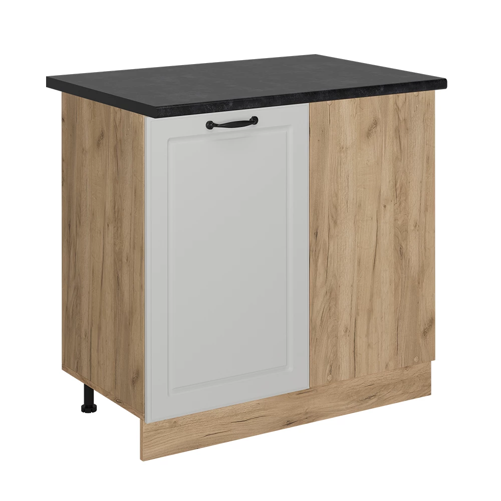Vicco Armário de canto Casa de campo branca 86cm, AP Antracite, R-Line