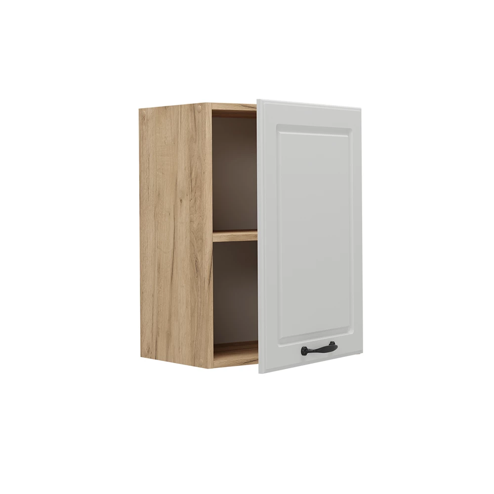 Hangkast in Wit Landhuis on white background with decorative elements