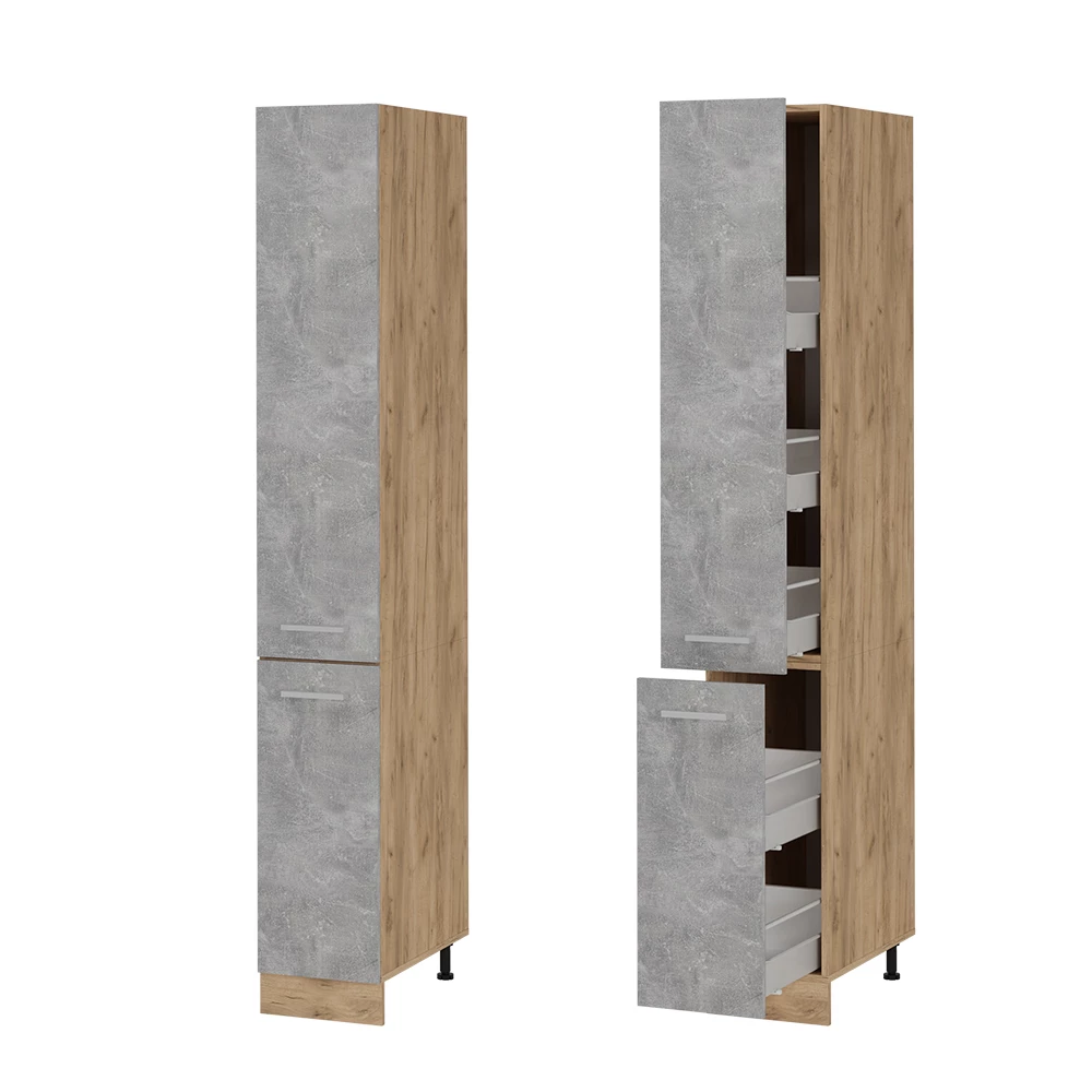 Apothekerschrank R-Line Beton 30 cm Vicco