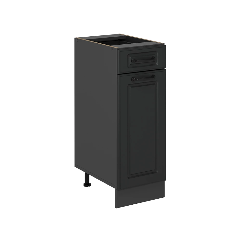 Keukenonderkast in Antraciet landhuis on white background