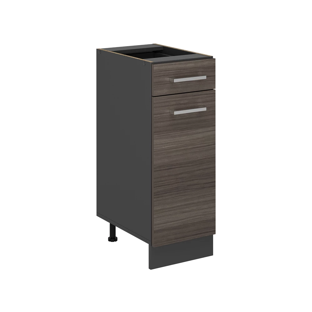 Keukenonderkast in Edel grijs on white background