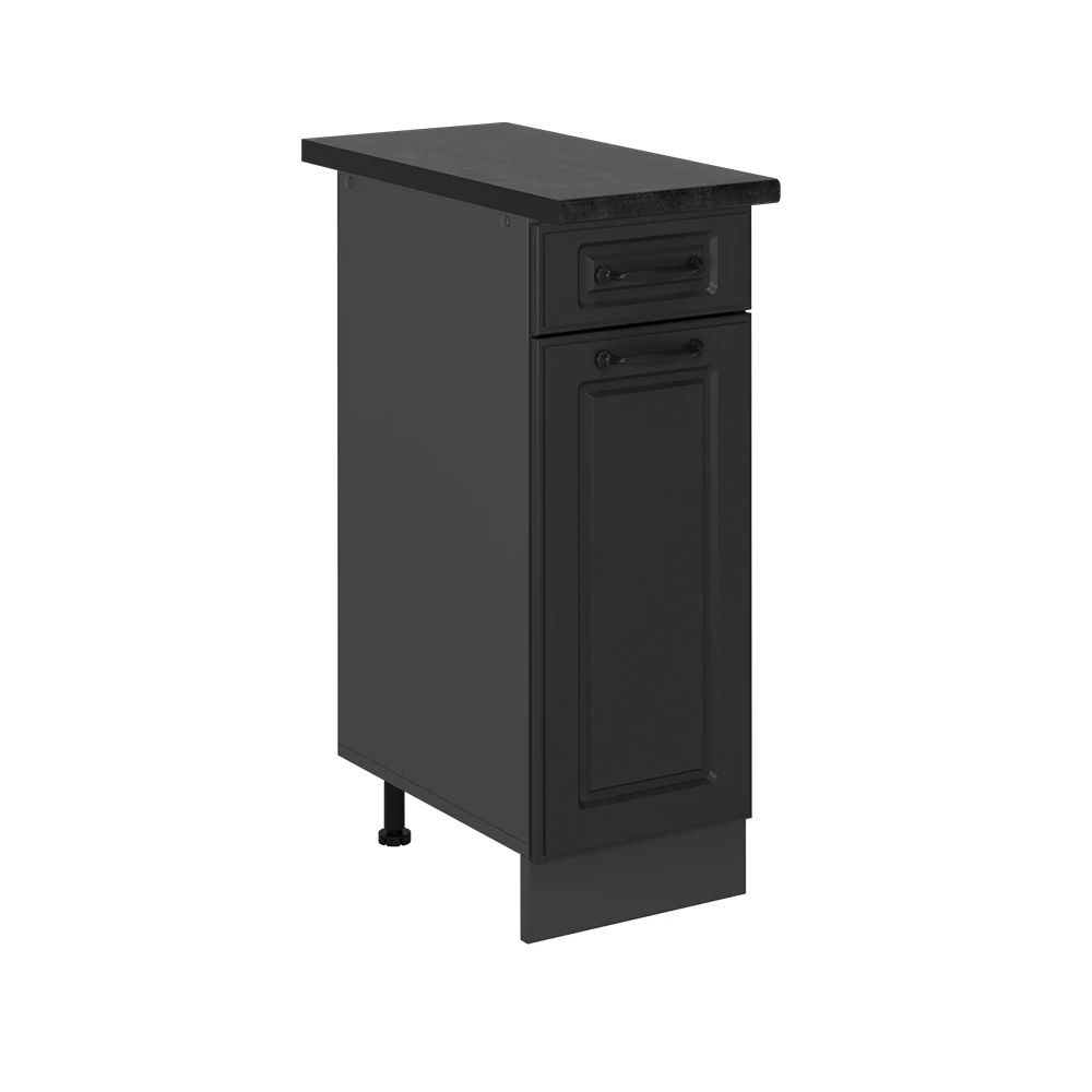 Keukenonderkast in Antraciet landhuis on white background