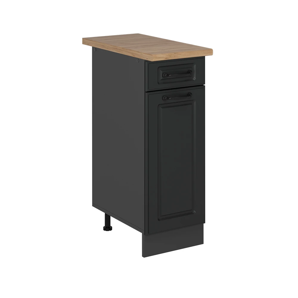 Keukenonderkast in Antraciet landhuis on white background