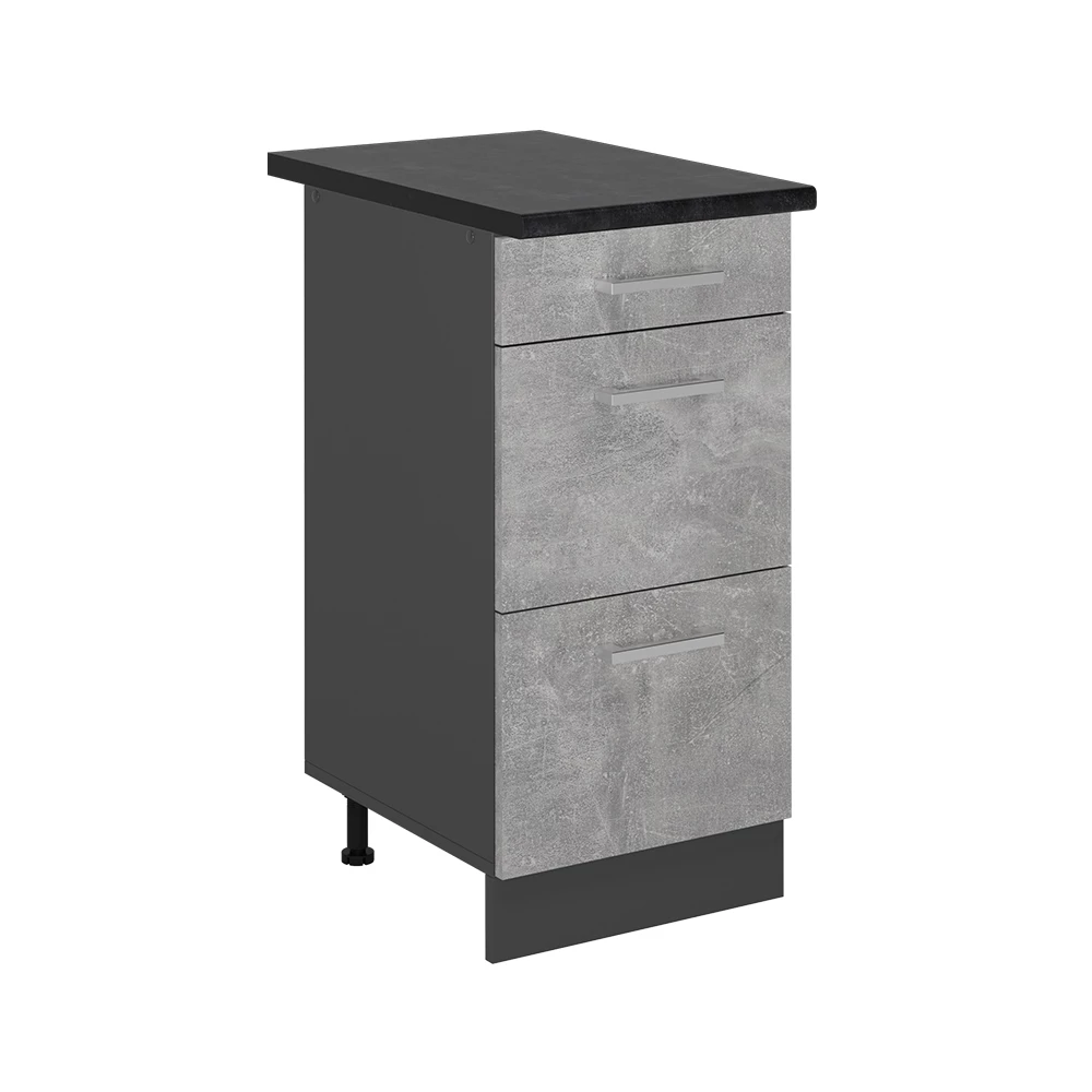 Vicco Donji ormarić s ladicom beton 40 cm s ladicama, RP Antracit, R-Line
