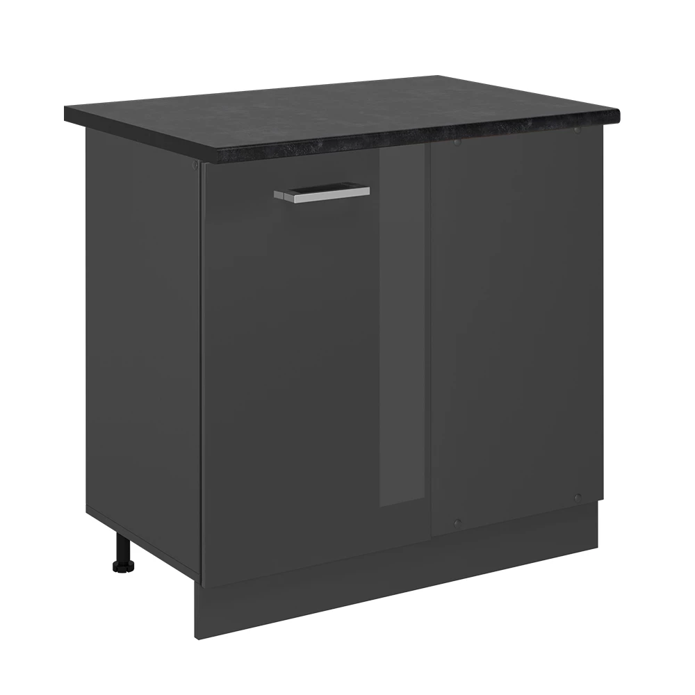 Vicco Armário de canto Antracite alto brilho 86cm, AP Antracite, R-Line