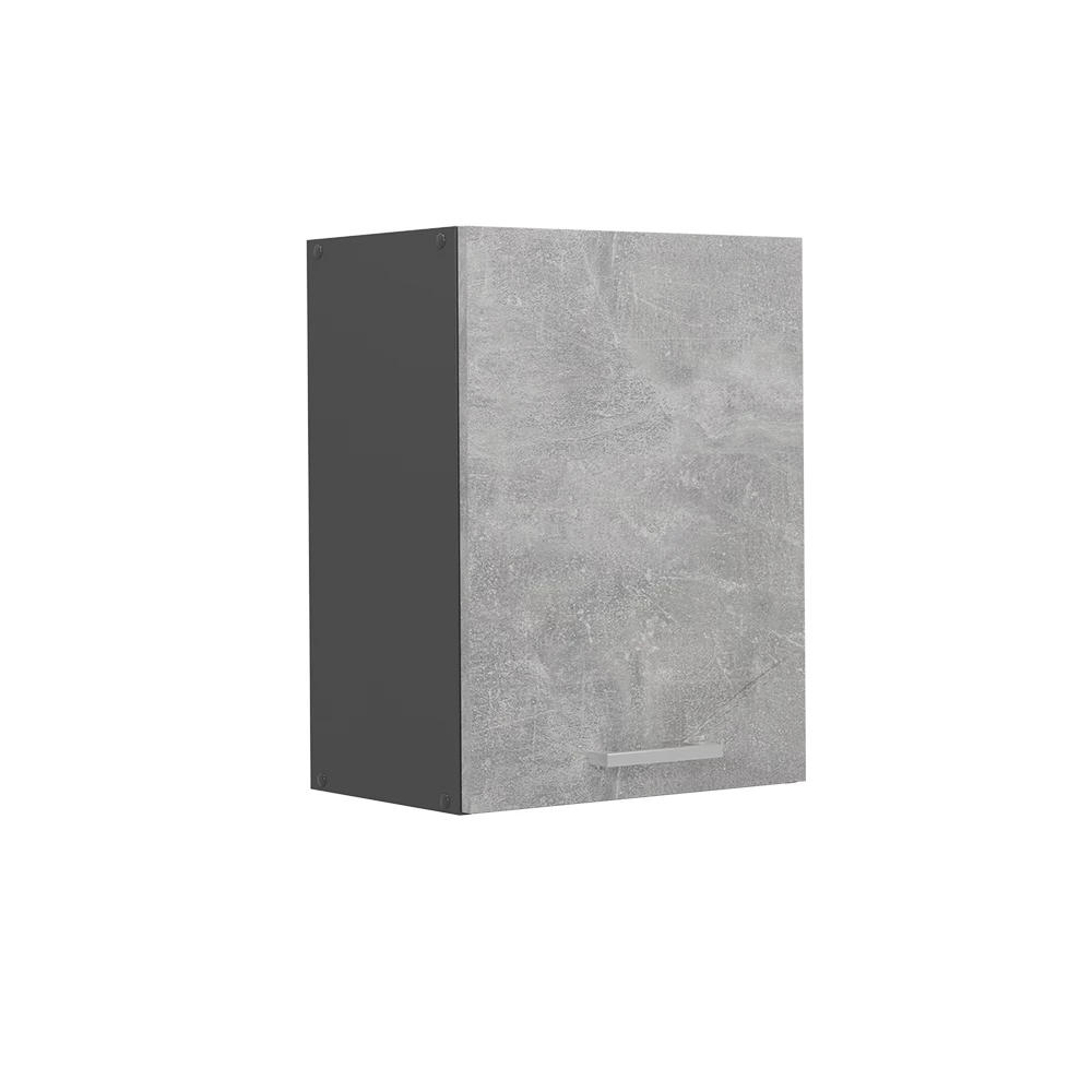 Hangkast in Beton on white background