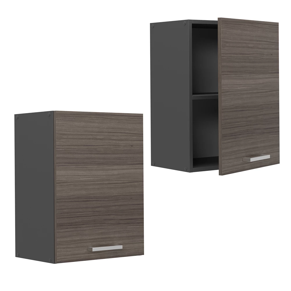 Hangkast R-Line Edel grijs/Antraciet 45 cm Vicco