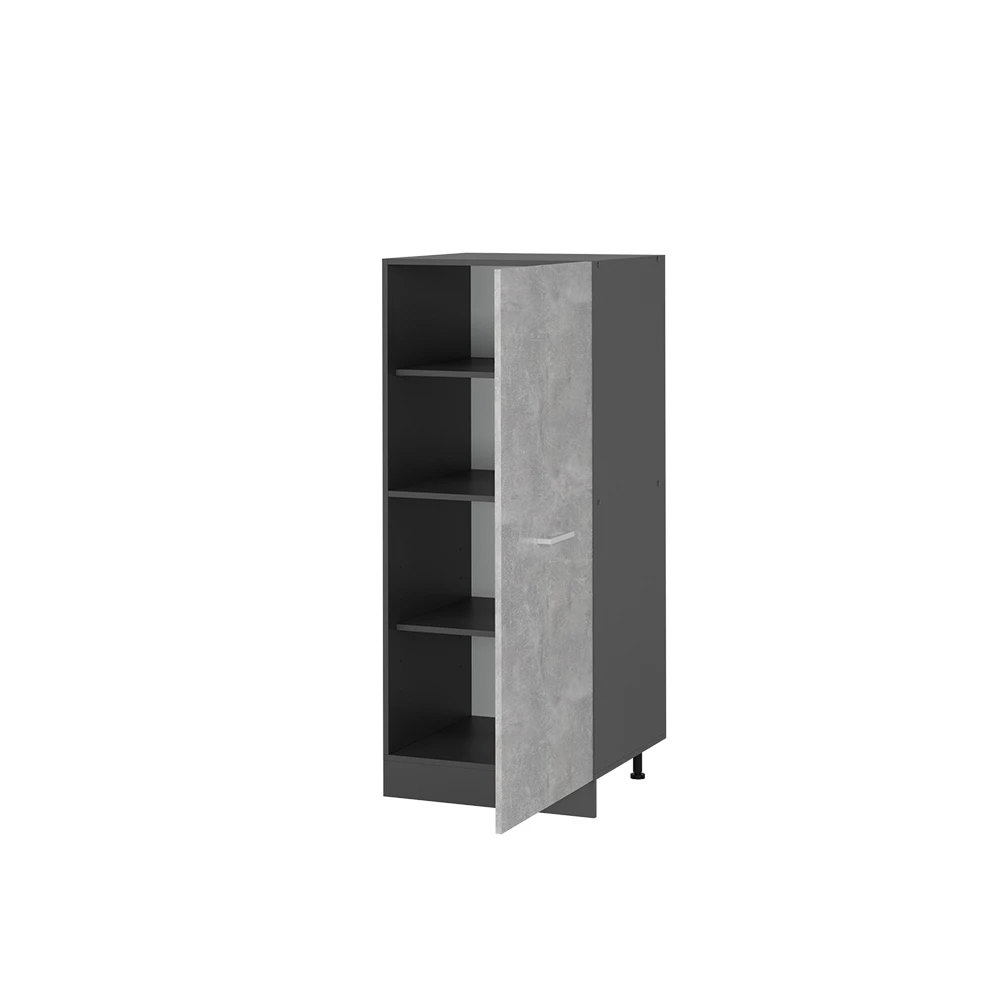 Mobile per forno da incasso in Calcestruzzo on white background with decorative elements