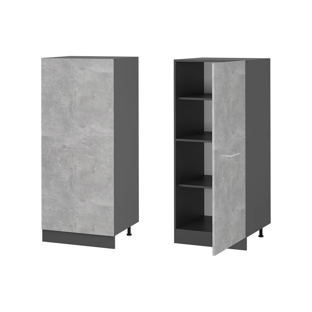 Mobile cucina dispensa R-Line Calcestruzzo/Antracite 60 cm Vicco