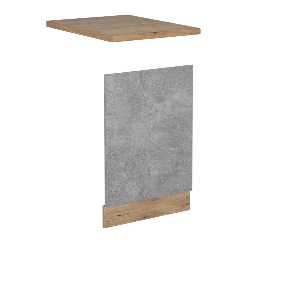 Frontpaneel in Beton on white background