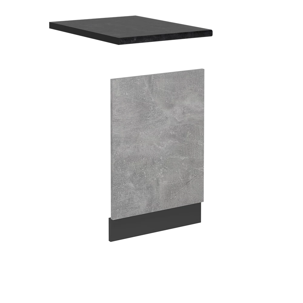 Frontpaneel in Beton on white background