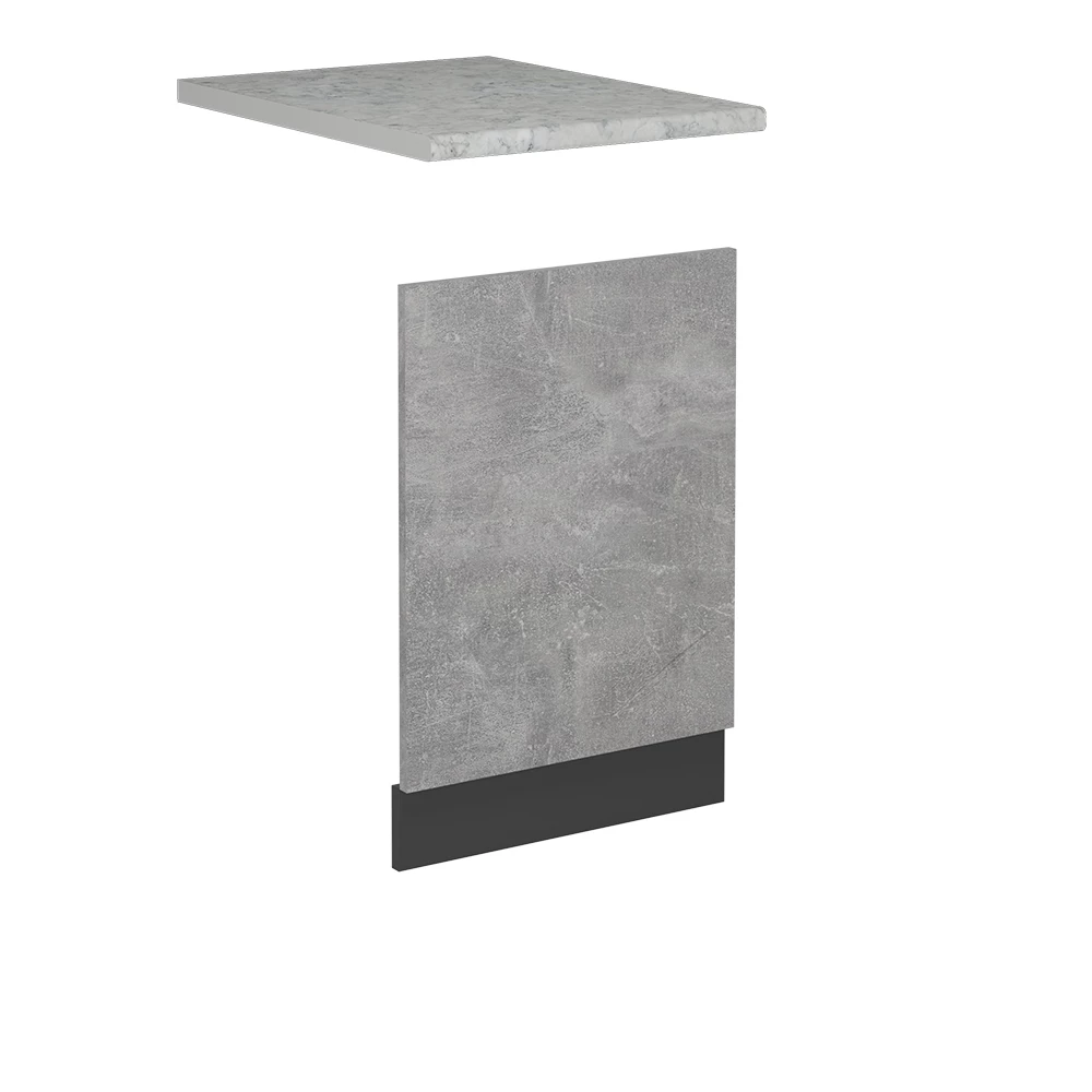 Frontpaneel in Beton on white background
