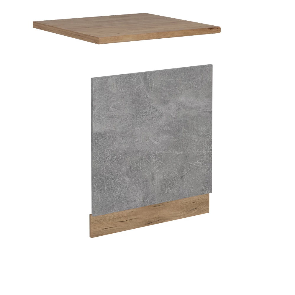 Frontpaneel in Beton on white background