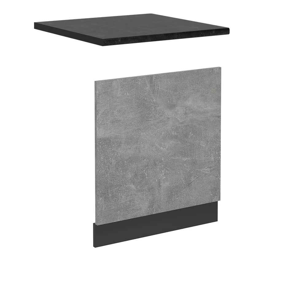 Frontpaneel in Beton on white background