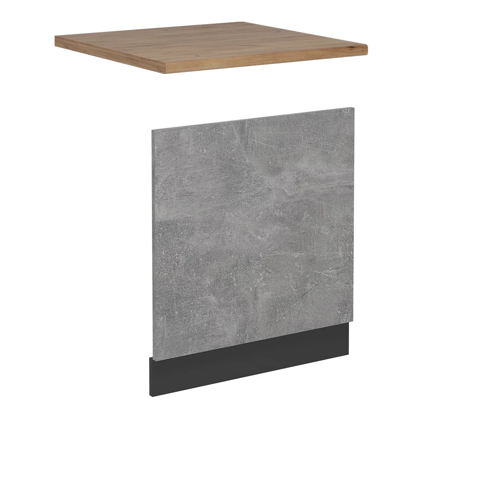 Frontpaneel in Beton on white background