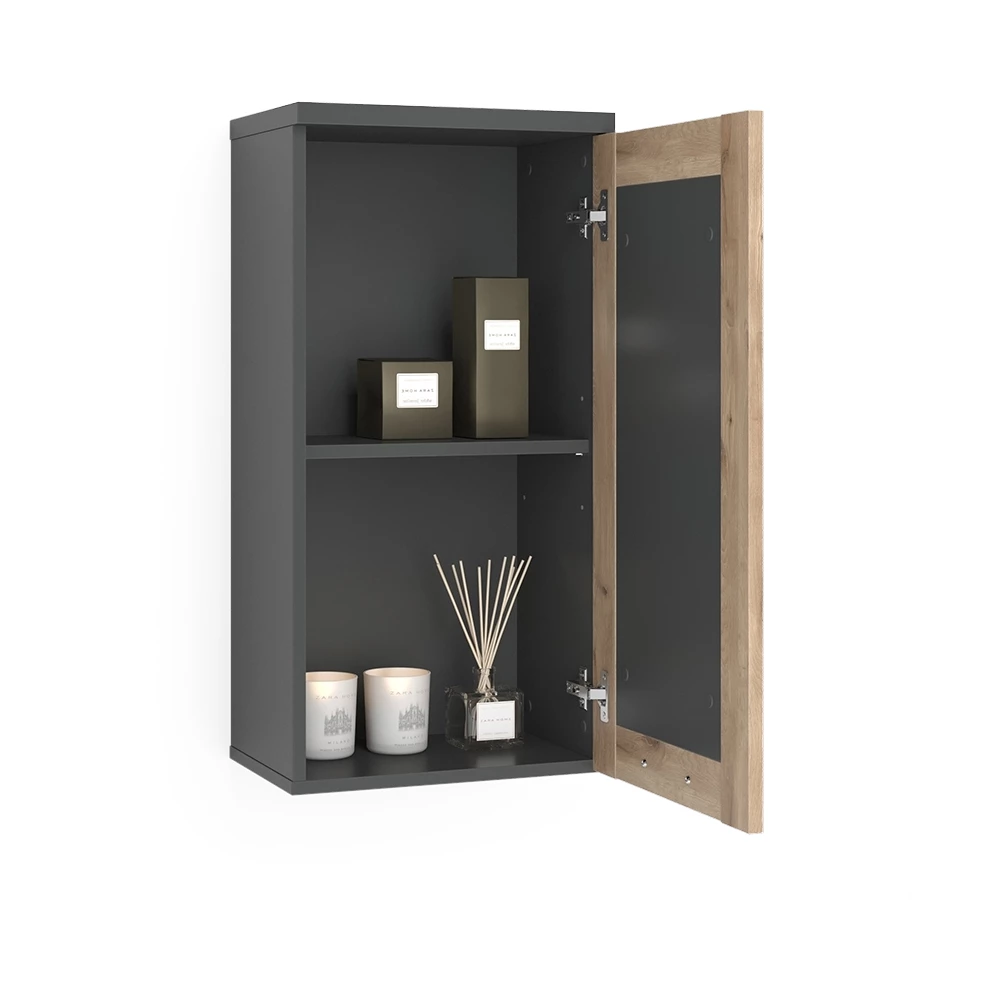 Vicco Hängeschrank Anthrazit/Viking Oak 40.3 x 79.6 cm, Niko