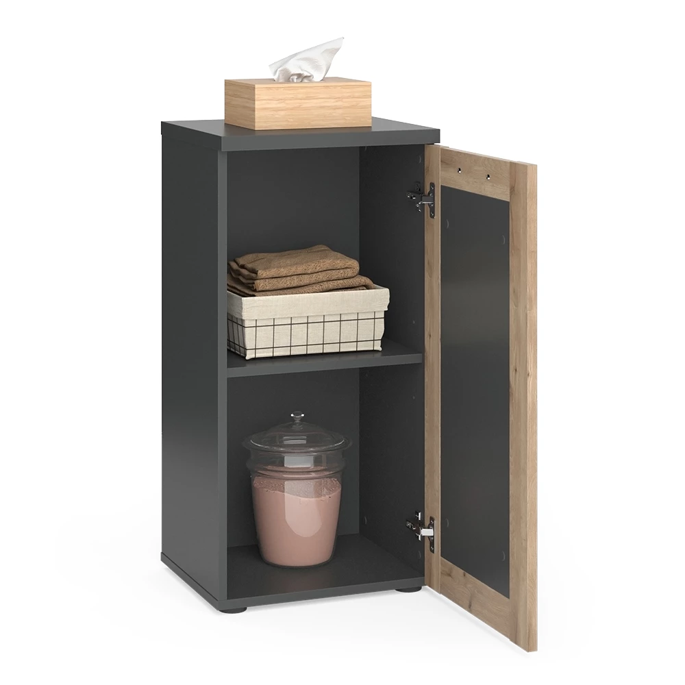Vicco Midischrank Anthrazit/Viking Oak 40 x 81.6 cm, Niko