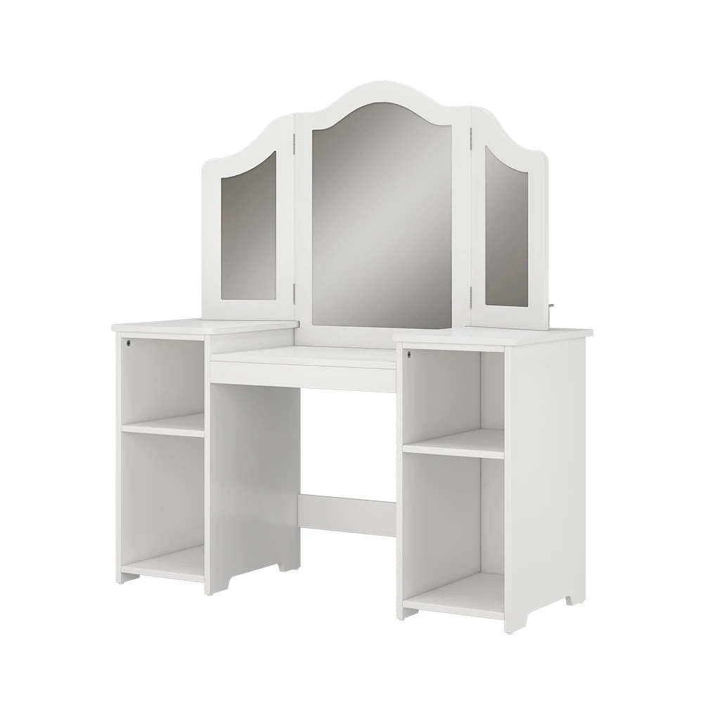 Vicco tavolo da trucco per bambini "Estella", Bianco, 105 x 118 cm Con specchio