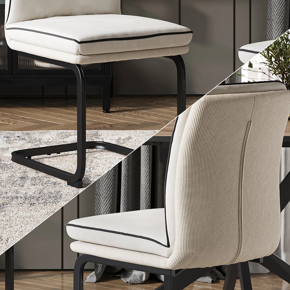 Close-up of Kragstol in Beige, showing texture/details