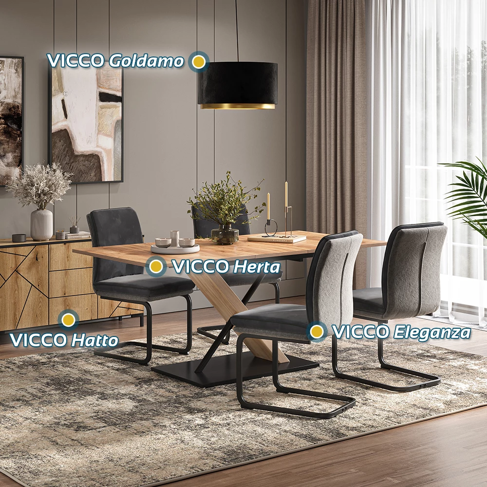 Freischwinger in Anthrazit auf weißem Hintergrund