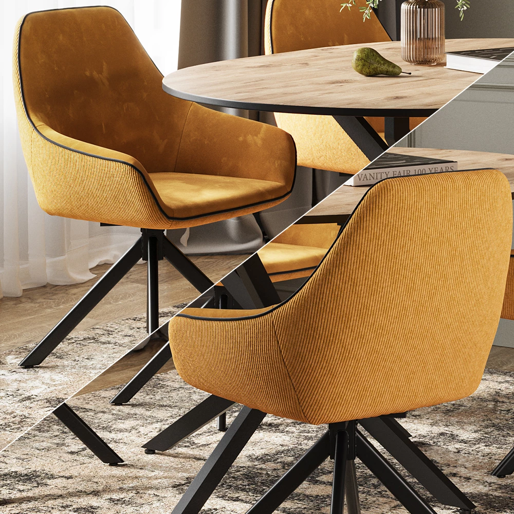 Close-up of Loungestol in Senapsgul, showing texture/details