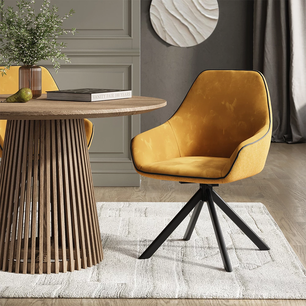 Vicco Loungesessel žuto 60 x 89 cm, Eleganza
