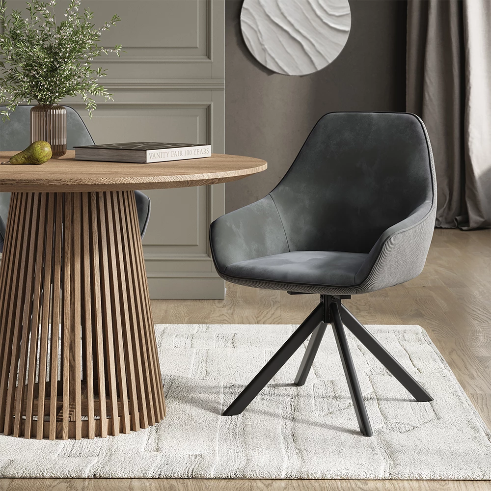 Vicco Scaun lounge antracit 60x89 cm, Eleganza