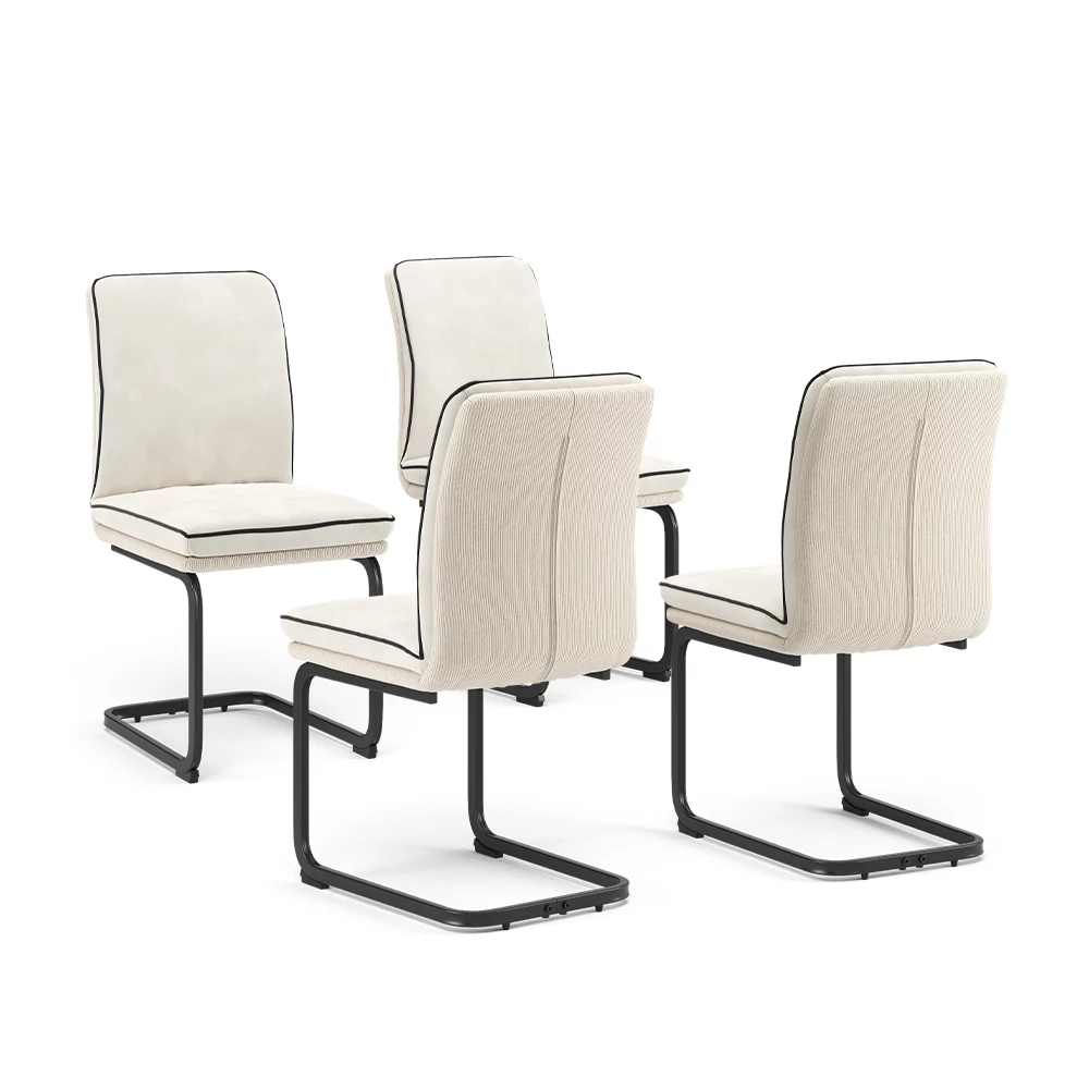 Kragstol in Beige on white background with decorative elements