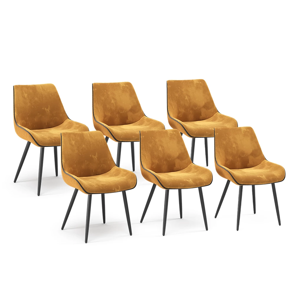 Vicco Esszimmerstuhl žuto 6er Set, Eleganza