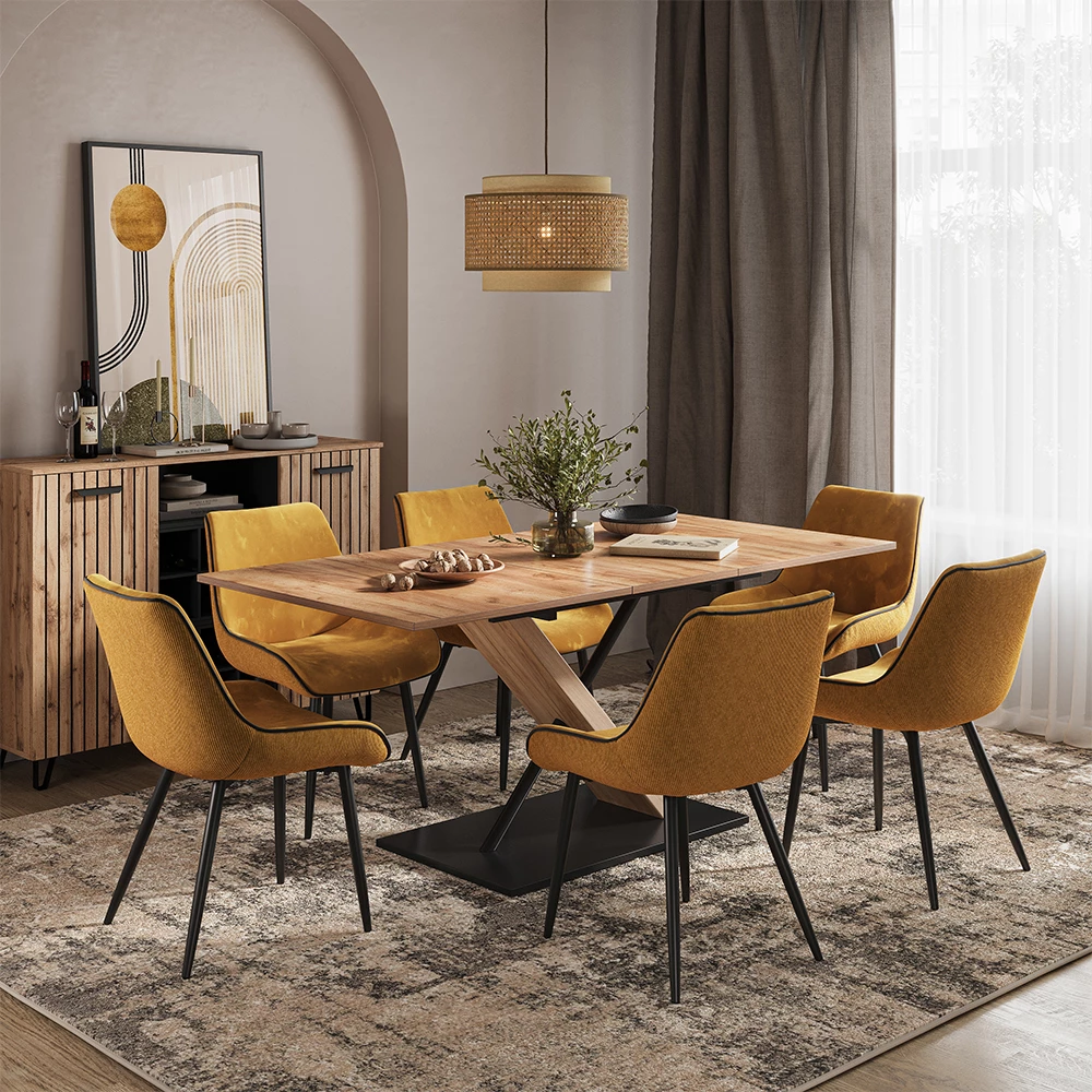 Vicco Esszimmerstuhl žuto 6er Set, Eleganza
