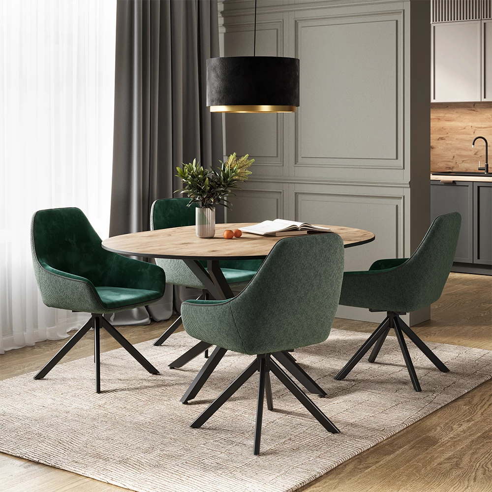 Vicco Loungesessel Grün 2er Set, Eleganza