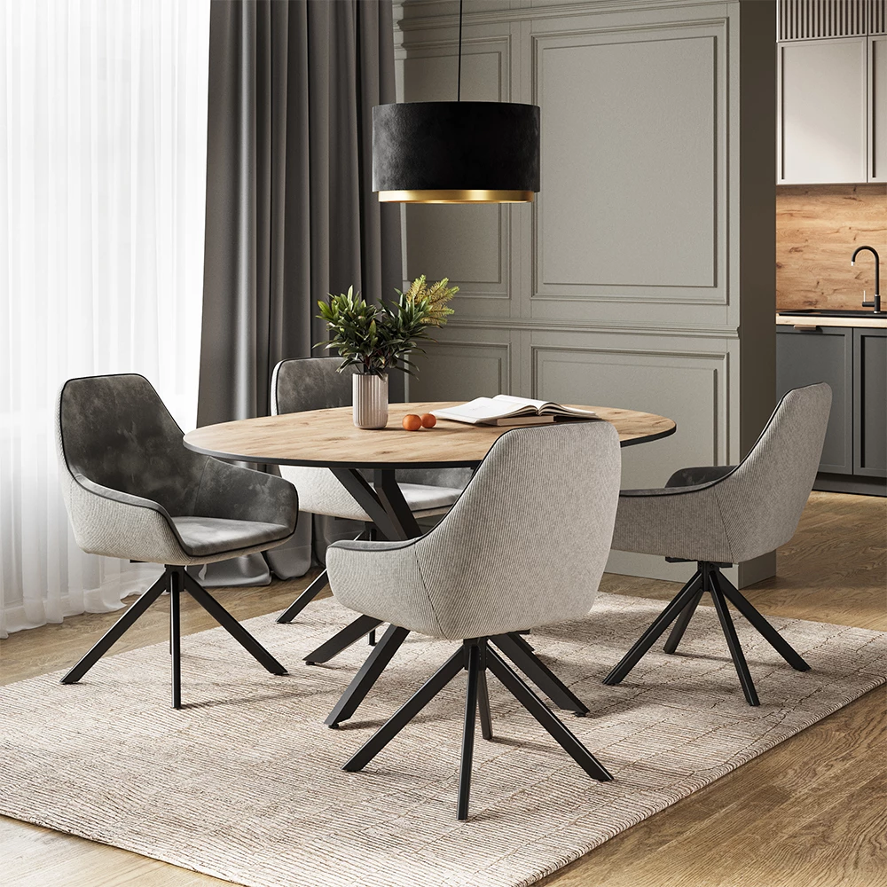 Vicco Loungesessel Cinza 2er Set, Eleganza