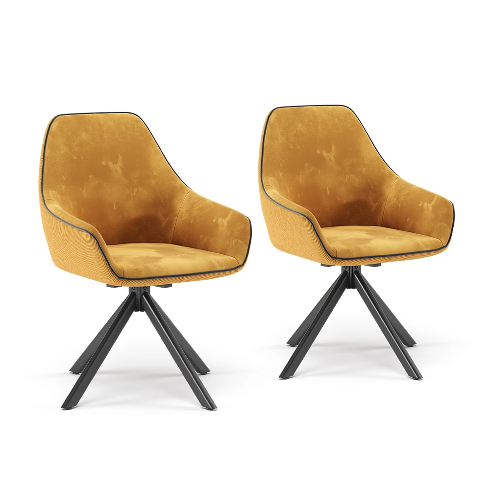 Vicco Loungesessel Amarelo 2er Set, Eleganza