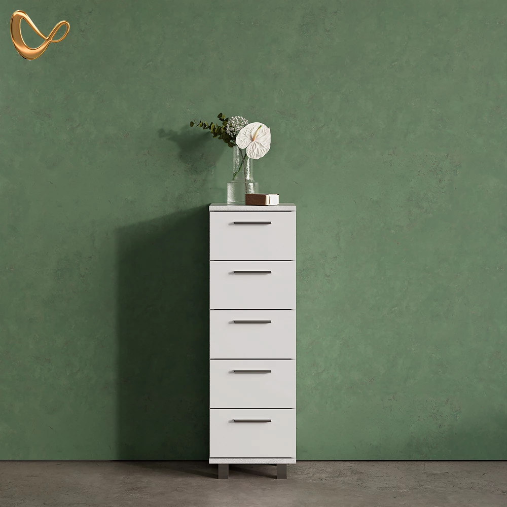 Badschrank Eisak Beton 30 x 95 cm livinity®