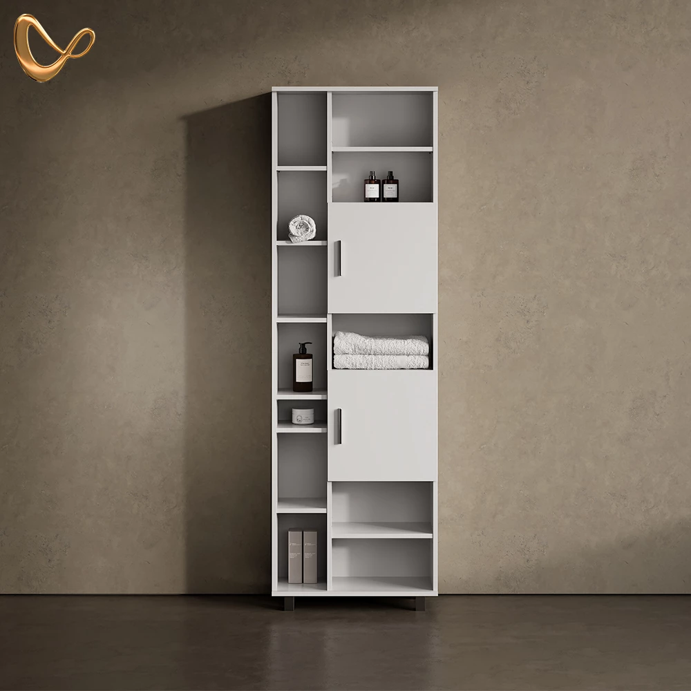 Badschrank Eisak Weiß 60 x 190 cm livinity®
