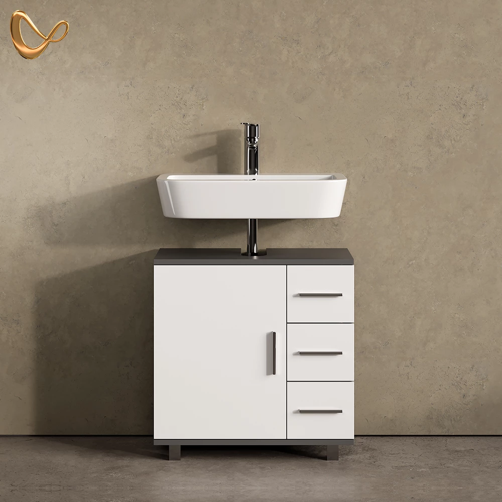 Waschbeckenunterschrank Eisak Anthrazit 60 x 60 cm livinity®