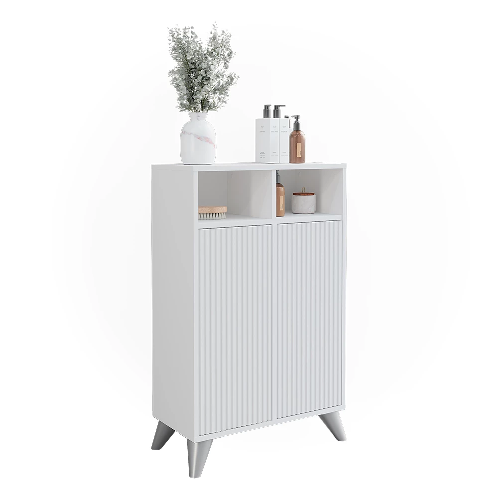 Vicco Bianco 60 x 97 cm con 2 porte, Leano