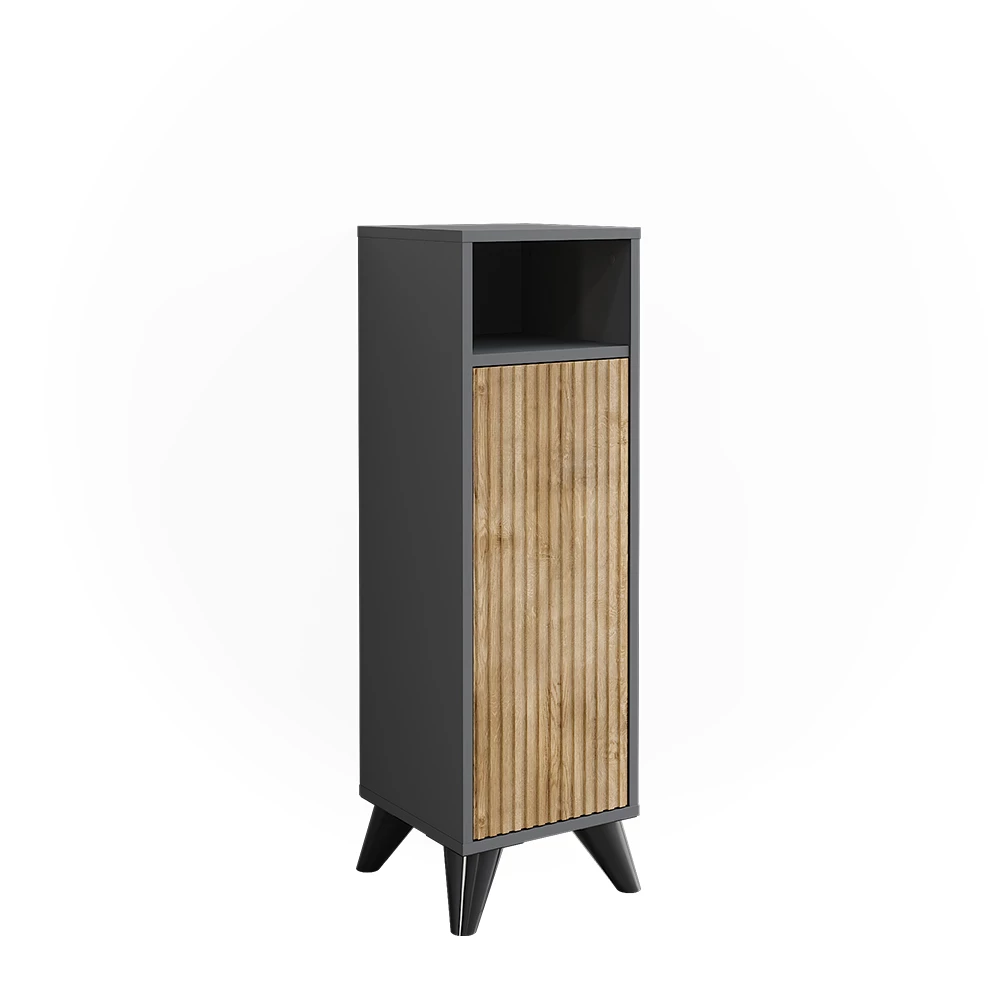 Vicco Midi kaappi Antrasiitti/vuoristotammi 30x97 cmoven kanssa, Leano