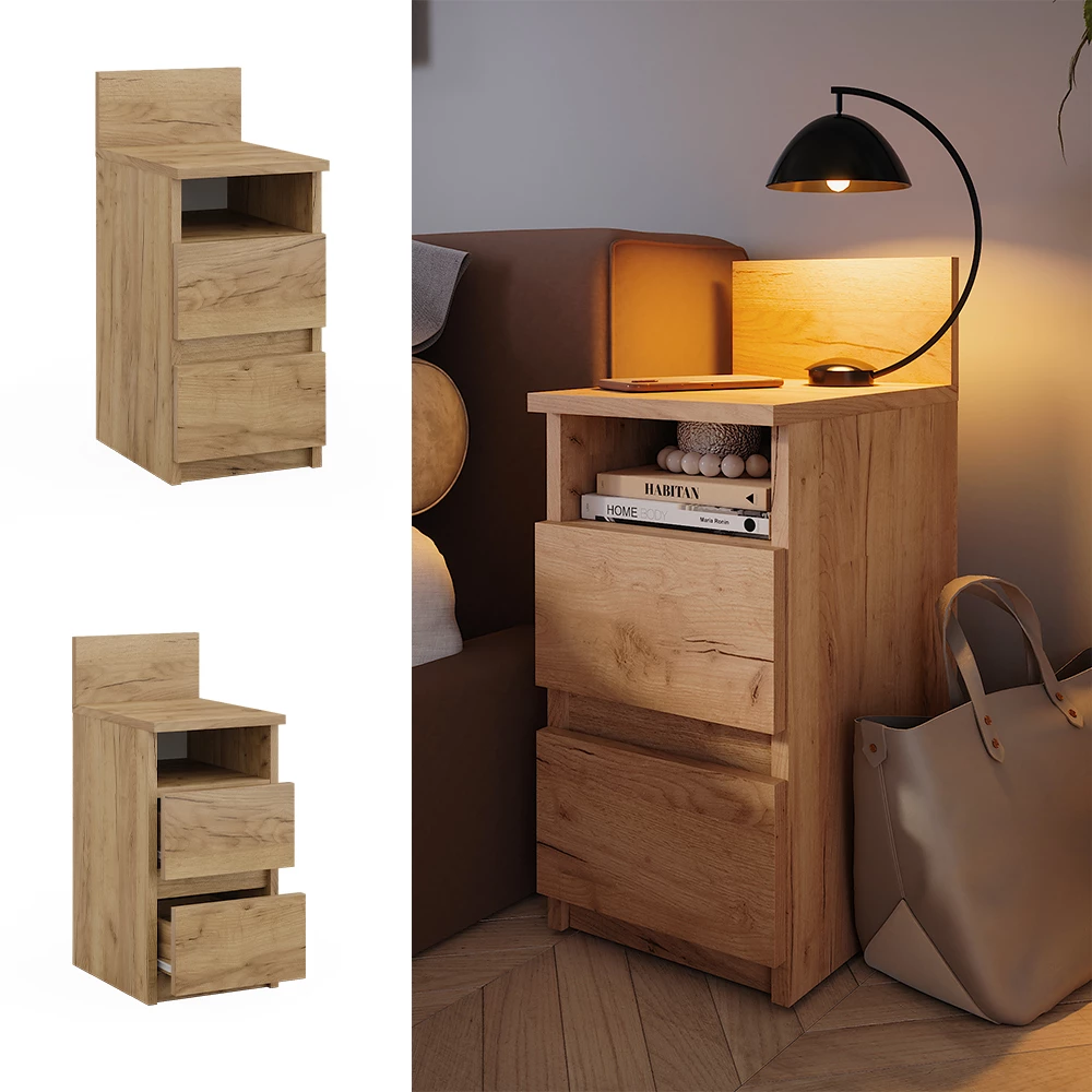Vicco Goldkraft tammi 25x59.1 cm2 laatikkoa, Monty